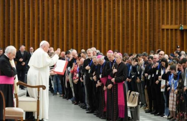 papa francesco udienza rederefnti cammino sinodale italiano