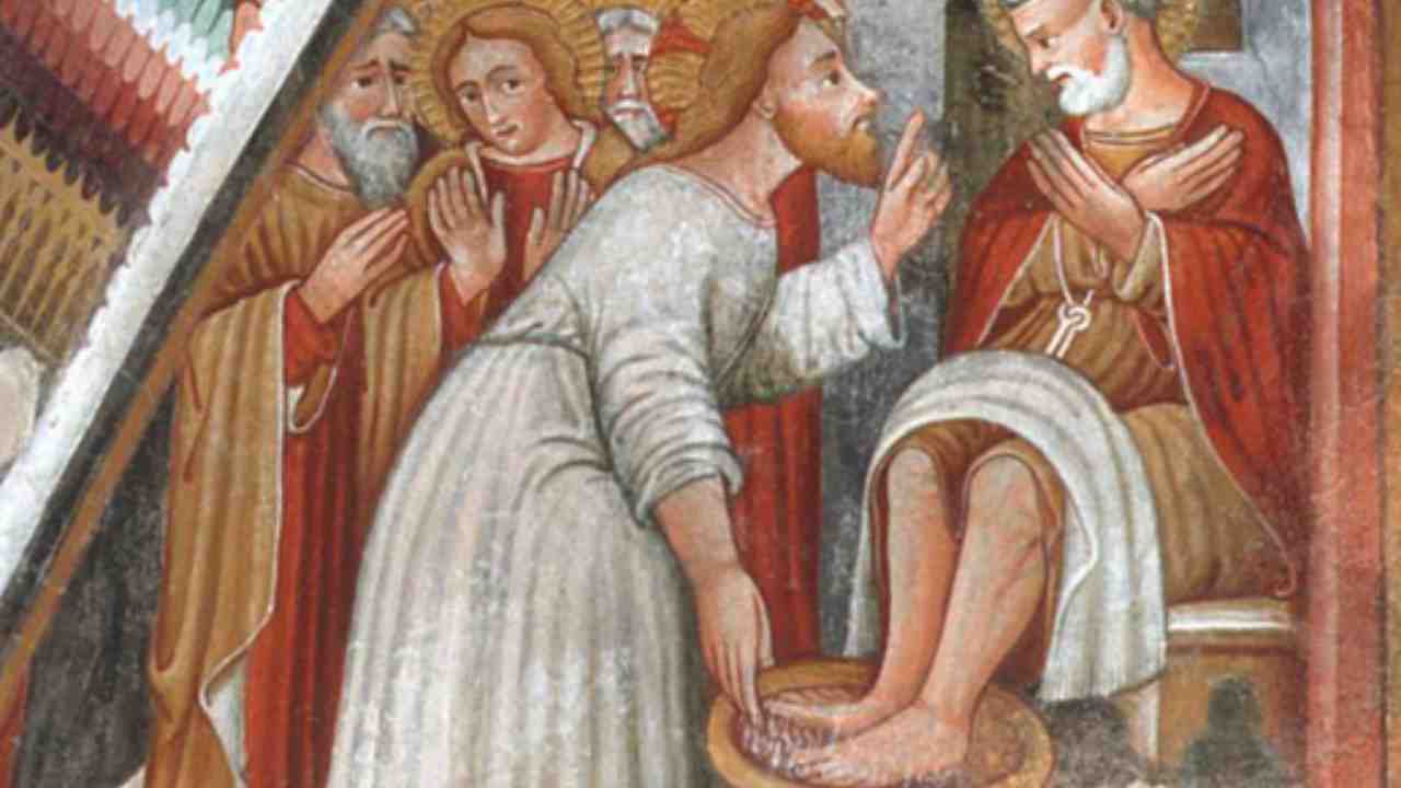 Gesù lava i piedi