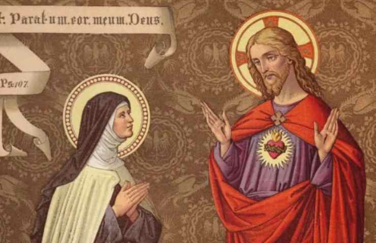 La santa francese riceve l'appello del Cristo