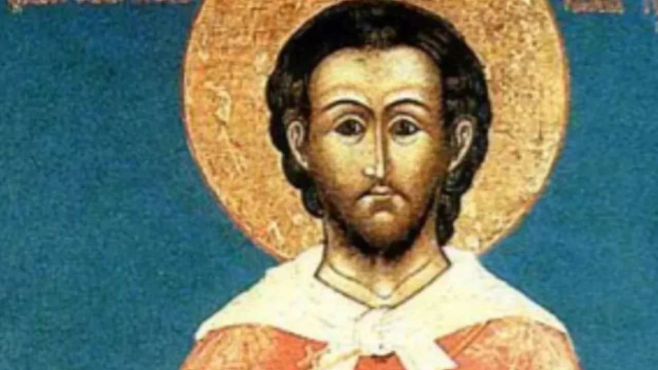 San Giustino Martire da giovane