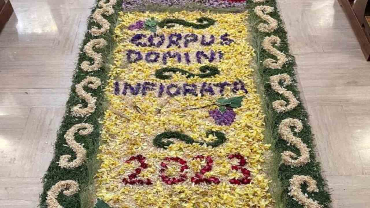 infiorata corpus domini cellino san marco