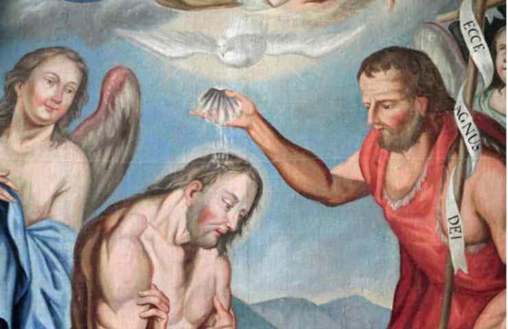 Battesimo di Gesù da pare di Giovanni Battista