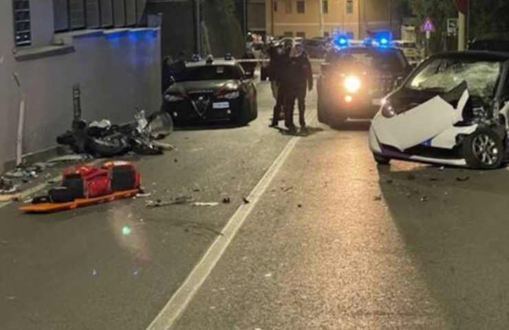incidente con la moto