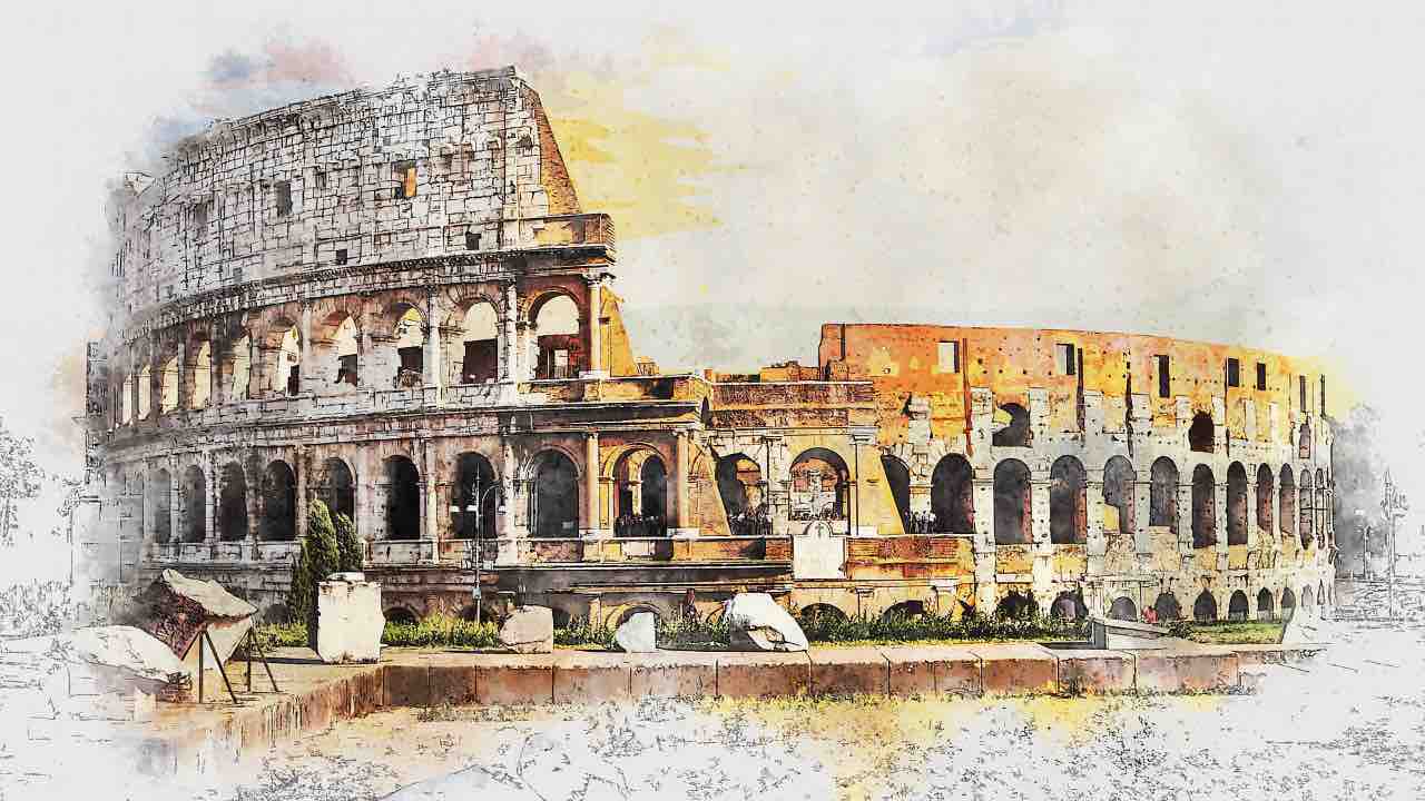 Roma, sfregiato il Colosseo