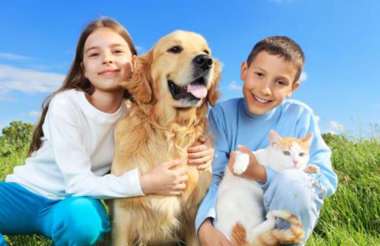 cani gatti bambini
