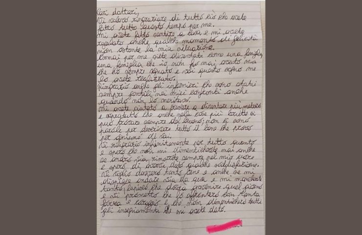 lettera ragazzo solo mondo