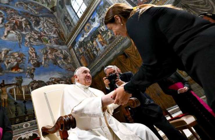 papa incontro artisti