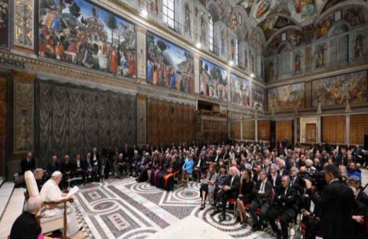 papa incontro artisti