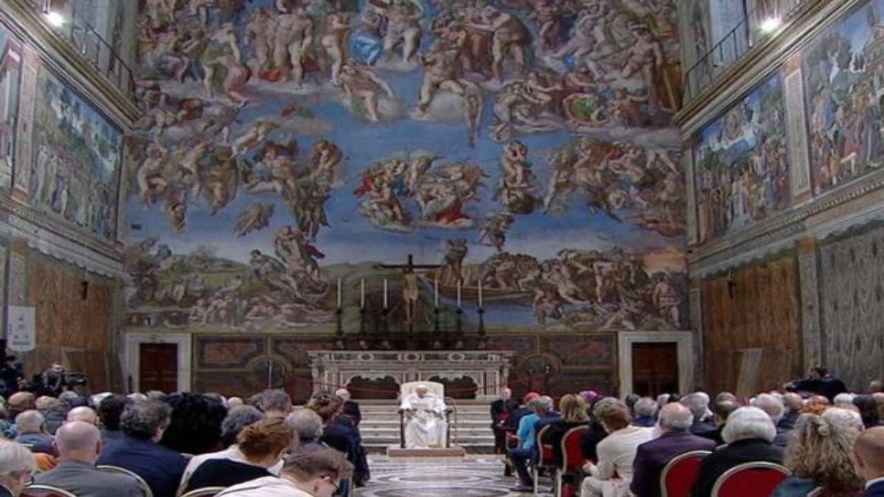 papa incontro artisti